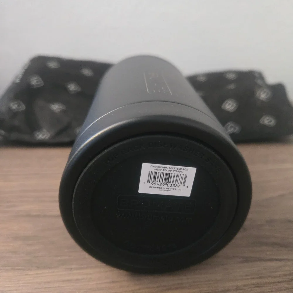BRUMATE HOPSULATOR Bottle cooler matte black‎ fits most 12OZ bottles